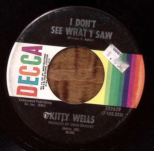 Kitty wells gonna find a - kitty, me
