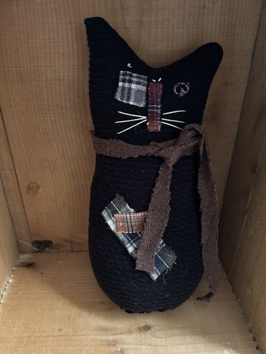 Primitive stitchery kitty - primitive, cat