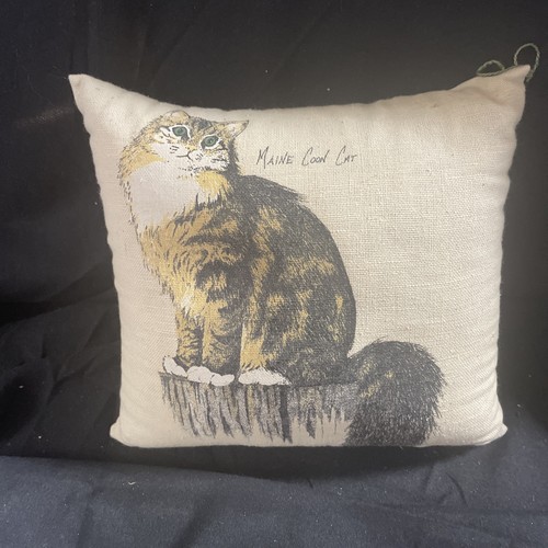 Vintage cat pillow - vintage,